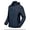 Deep Blue, variant on Men’s Softshell Jacket with Removable Hood, Fleece Lined and Water Repellent Gray Size M