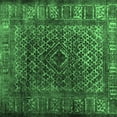 thumbnail image 1 of Ahgly Company Indoor Square Abstract Emerald Green Contemporary Area Rugs, 3' Square, 1 of 4