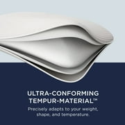 Tempur Pedic Memory Foam Dual Sided 2 in 1 Pillow, Queen Size, Adult