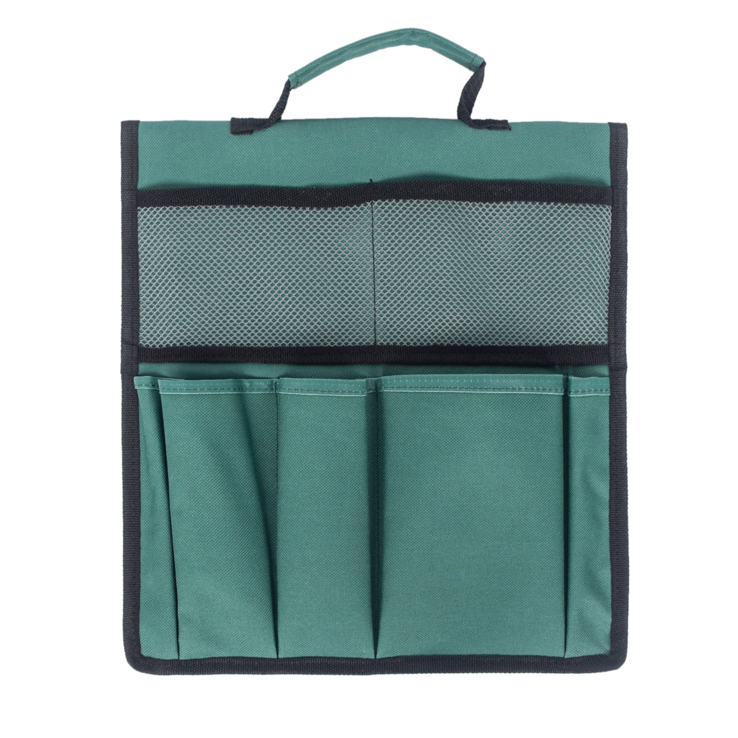 LNKOO Garden Kneeler Tool Bag Stool Pouch Seat Storage Tote Hanging Organizer, 600D Waterproof Portable for Outdoor Gardening, 12” x 13“Cart Storage Pouch Toolkit (Green, NOT Include Kneeler)
