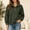 Army Green, variant on Womens Tops Waffle Knit Henley Tops for Women Long Sleeve Button Collar Pullover Loose Casual Top for Work Daily