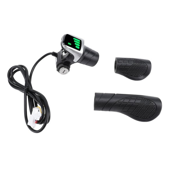 Agarre del Acelerador de Scooter Eléctrico, Fácil Instalació de 36V Half Twist Acelerador de Goma Ergonómica para Manillares de 22.5 mm