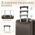 thumbnail image 6 of Pawverly 20" Carry-On Suitcase Set with 14" Cosmetic Case, ABS Spinner Luggage with Quick-Access Front Panel & Combination Lock, 6 of 19