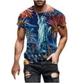 thumbnail image 3 of DODADAWANJ Independence Day Tshirts for Men Retro American Flag Patriotic Graphic Tees Big and Tall Short Sleeve Crewneck Tshirt Memorial&nbsp;Day&nbsp;Gifts Tops for Men XXXXXL, 3 of 6