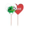 thumbnail image 1 of Volar Soccer Football Sports tu texto Palillos de dientes bandera etiqueta de amor selección de pastelitos, 1 of 4