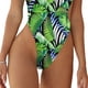thumbnail image 4 of Traje de baño de una pieza para mujer, un solo hombro, cuello profundo, hermosos patrones, traje de baño de cintura alta, tipo 5 L, 4 of 6