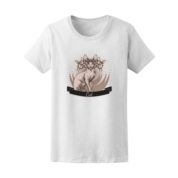 Three Sphinx Cats Standing Tee Women's -Image by Shutterstock