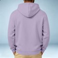 thumbnail image 5 of Trgacdwlo Mens Quarter Zip Hoodie Plain Long Sleeve Pullover for Men Drawstring Fall Winter Gym Sports Mens Sweatshirts Hoodies Light Purple L, 5 of 5