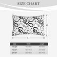 thumbnail image 5 of Haiem Pillowcase for Hair and Skin Queen - Hand Drawn Snake Printed Soft Pillowcase with Envelope Closure-20"x30", 5 of 8