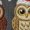 Red, variant on Christmas Owl Embroidered Sweatshirt, Santa Hat Bird Hoodie, Cute Wildlife Animal Crewneck, Holiday Bird Lover Gift