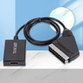 thumbnail image 4 of Adaptador de video Plug Play Plástico de alta claridad 1080p Rendimiento estable Convertidor digital compatible con Scart a HDMI para dispositivos inteligentes, 4 of 5