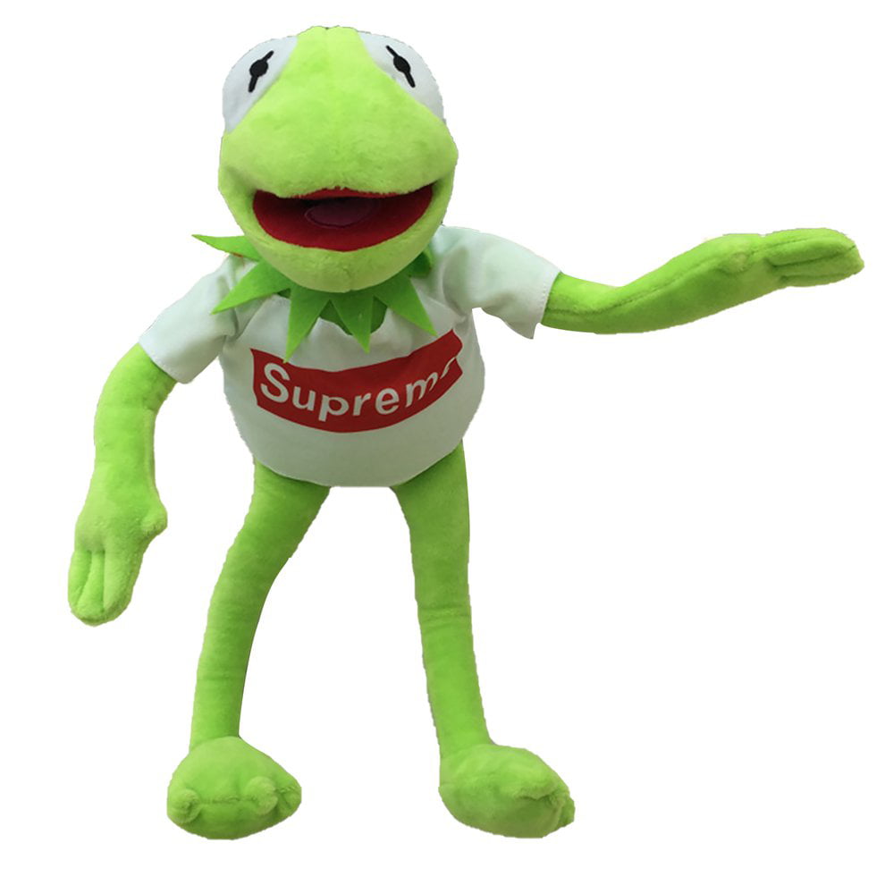 green frog doll