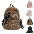 thumbnail image 2 of WAYUTE Kids Backpack Versatile Bow Knot Print Zip Up Back to School Backpack Lightweight Daypack for Students Daily Use Bookbag Casual School Activities, 2 of 7