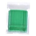 thumbnail image 3 of 100x Micro aplicador cepillos varita de rímel, herramienta de belleza de maquillaje duradero, varitas de microfibra para pestañas, micro hisopos para Sunnimix Varitas de pestañas de microfibra, 3 of 8