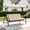 Beige, variant on Arlopu 3 Person Porch Swing Outdoor Swing Chair with Adjustable Canopy & Cushions for Backyard Garden, Beige
