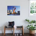 thumbnail image 3 of Art.com Aids Ribbon Sculpture with Downtown Skyscrapers in Background, Durban, Kwazulu-Natal, South Africa Photographic Print by Ian Trower, 32" x 24", 3 of 4