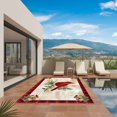 thumbnail image 2 of Christmas Cardinal Outdoor Rug 6x9 Ft, Non Slip Washable Area Rug, Winter Red Bird Vintage Xmas Berry Leaf Patio Rugs Carpet Runner, Large Floor Mat for Indoor/Outdoor Deck Porch Camping, 2 of 8