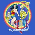thumbnail image 2 of Men's Wonder Woman Love Is Powerful Lasso Pose  Graphic T-Shirt, 2 of 5