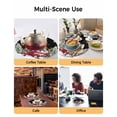 thumbnail image 2 of 15 Inch Round Placemats Set of 6, Christmas Truck Non Slip Heat Insulation PP Table Mats, Winter Snowflakes Xmas Tree Deer Black Washable Place Mats for Kitchen Dining Party Table Decor, 2 of 7