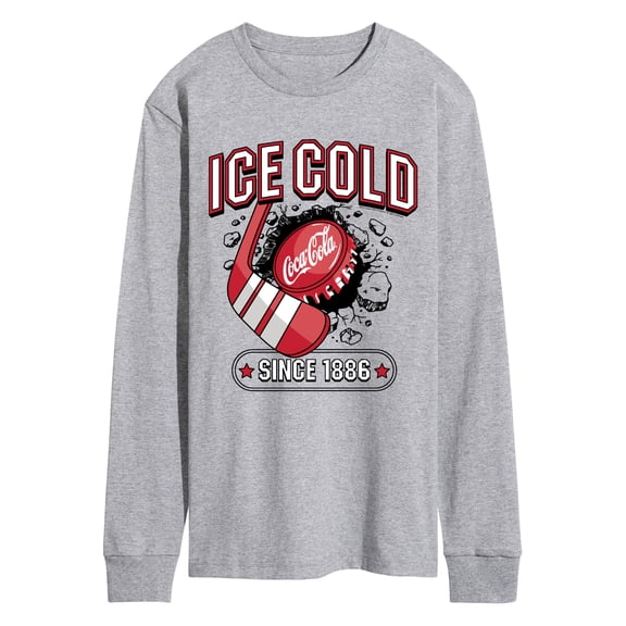 Coca-Cola - Coke Ice Cold Hockey Men's Long Sleeve Graphic T-Shirt