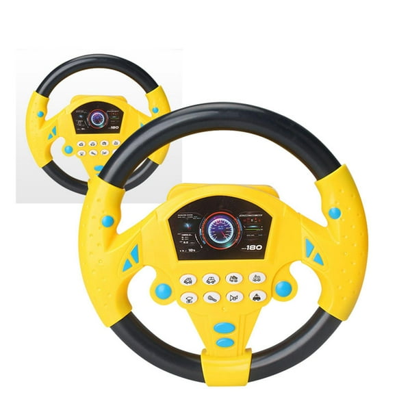 Simulation Steering Wheel Toy Educational Learning Toy with Music Electric Wheel