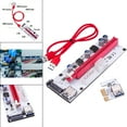 thumbnail image 3 of Miulika PCI-E Riser Card USB3.0 4Pin 6Pin 15Pin 60cm Cable Extender Adapter Ver008S red white, 3 of 9