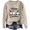 Beige, variant on Pullover Sweaters for Women Christmas Merry Letter Santa Round Neck Long Sleeved Casual Fall Sweaters For Women