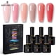 thumbnail image 2 of BORN PRETTY 10ml Nude Pink Gel 6PCS Nail Polish Set Milky Jelly Pink Transparent Serise Soak Off UV LED Nail Gel Varnish Kit Gong Bohan LED, 2 of 2
