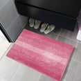 thumbnail image 6 of AuroraX Non-Slip Backing Bathroom Rug Mat Absorbent Pink Ultra Soft Bath Rug Contemporary Water Resistant 15x23 Inch, 6 of 7