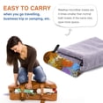 thumbnail image 4 of YFYANG Adult Microfiber Portable Travel Towel, Watercolor Graffiti Art Quick Dry Towel with Hiking Buckle PVC Pouch, 16" x 31.5", 4 of 6