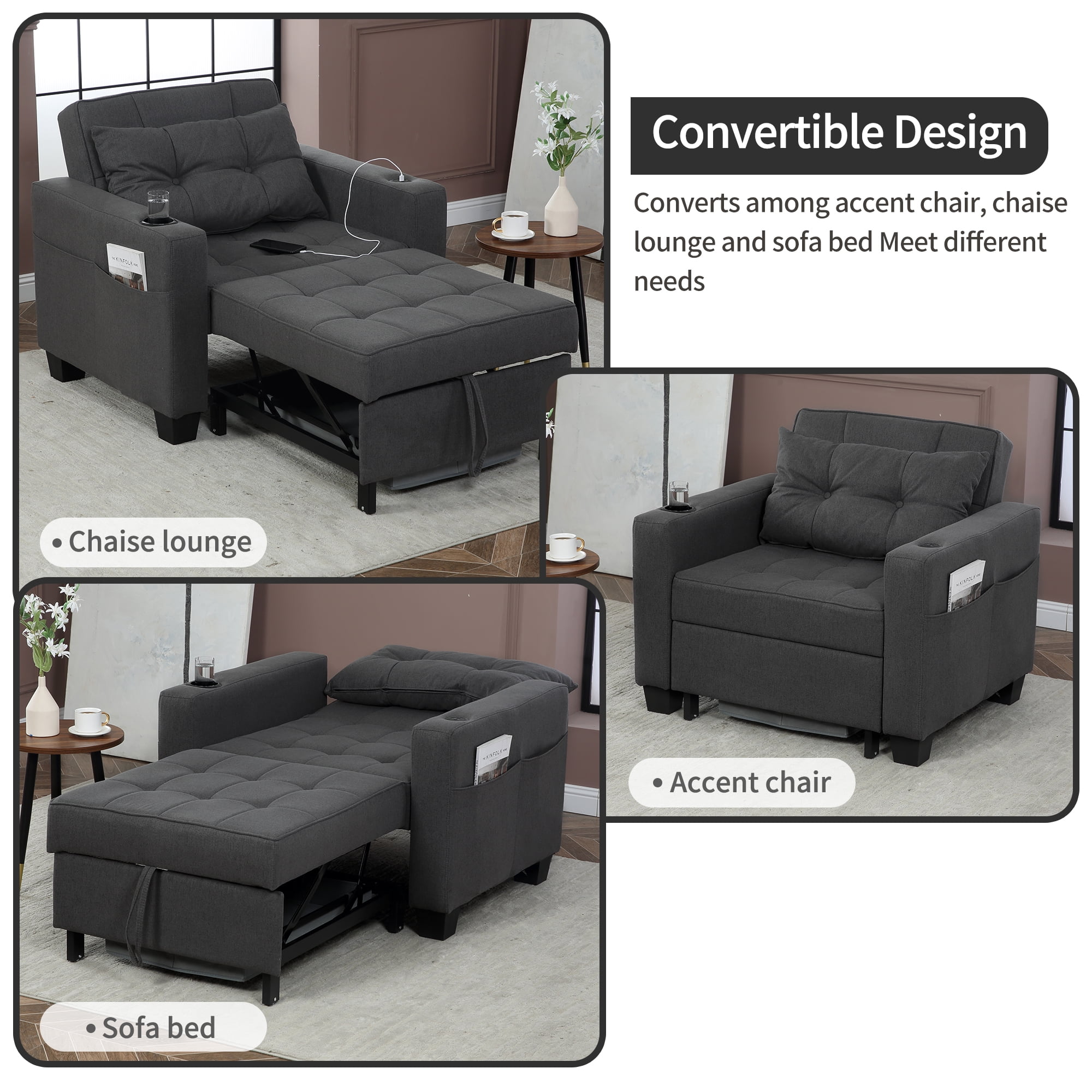 DURASPACE in Convertible Sleeper Chair Bed Kuwait Ubuy