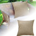 thumbnail image 1 of Cushions de sofá de lino en color caqui, verde oliva, gris elegante y liso. Cojines de salón, respaldos, fundas de almohada + almohada 45 x 45 cm, 1 of 5