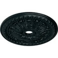 thumbnail image 3 of Ekena Millwork 27 7/8"OD x 3 7/8"ID x 2 1/2"P Tomango Egg & Dart Ceiling Medallion (Fits Canopies up to 6 3/4"), Hand-Painted Night Shade, 3 of 6
