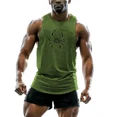 thumbnail image 3 of Camiseta sin mangas para hombre, transpirable, para entrenamiento, deportes al aire libre, transpirable, sencilla, ligera, con estampado de flores, de secado rápido, 3 of 5