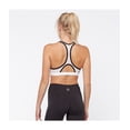 thumbnail image 2 of Reebok Womens Hero Racerback Sports Bra, White, XX-Small, 2 of 2