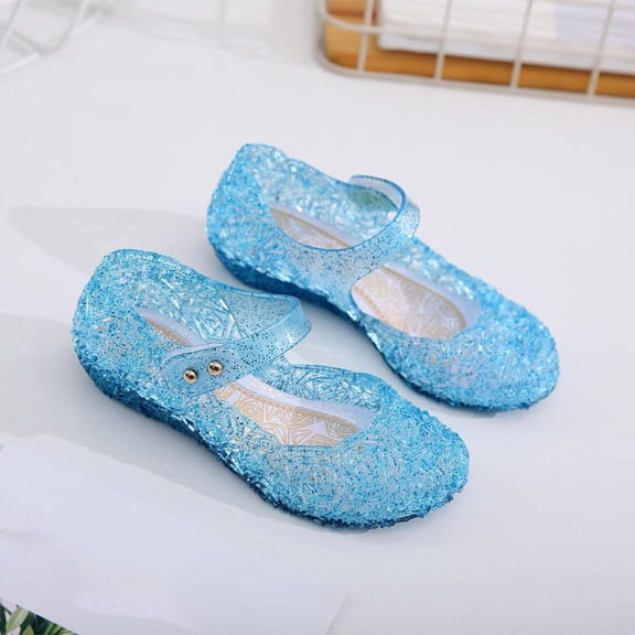 Princess Costumes Jelly Flats Shoes for Little Girls, Toddler or Kids