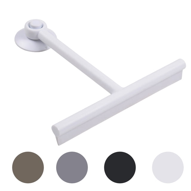 Toystoory Limpiaparabrisas de baño, limpiaparabrisas para sala de estar, vidrio, mango de PP, raspador, removedor de manchas de agua, accesorios para Suministros de limpieza para el hogar Blanco Toystoory HA011146-04