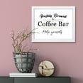 thumbnail image 3 of Freshly Brewed Coffee Bar Help Yourself, 11 x 14 White FRAMED Print Wall Art, 3 of 3