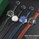 thumbnail image 2 of Correa de reloj de piel italiana negra y azul de 20 mm para IWC Pilot Mark Rolex Longines L2 L3 L4 Correa de grano de lichi suave para reloj de hombre, 2 of 5