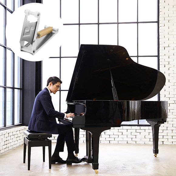 Luxshiny Buffer Metálico Para Piano Con Cierre Lento Tapa Y Evita Accidentes