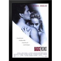 Basic Instinct 28x40 Large Black Wood Framed Print Movie Poster Art