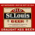 thumbnail image 2 of Vintage Booze Labels 24x20 Black Ornate Wood Framed with Double Matting Museum Art Print Titled - Old St. Louis Beer, 2 of 4