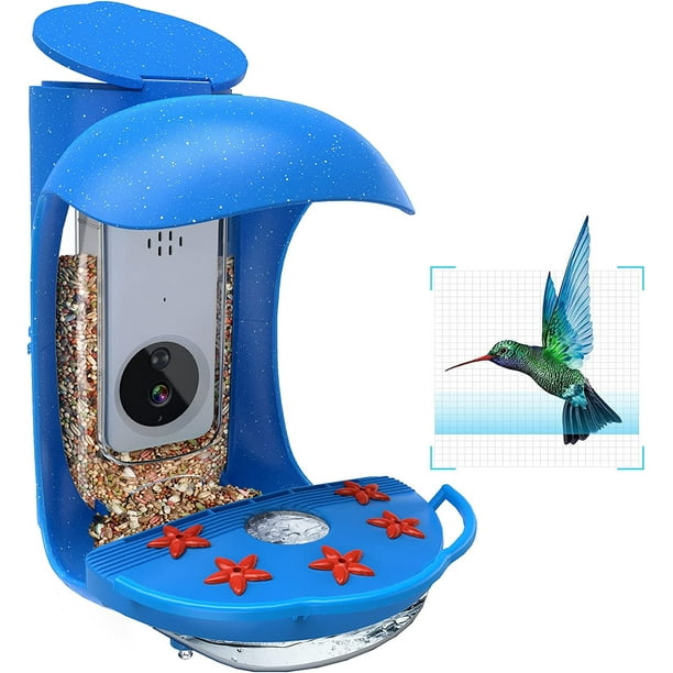 Birddock Smart Bird Feeder with Camera with SD Card, Hummingbird House