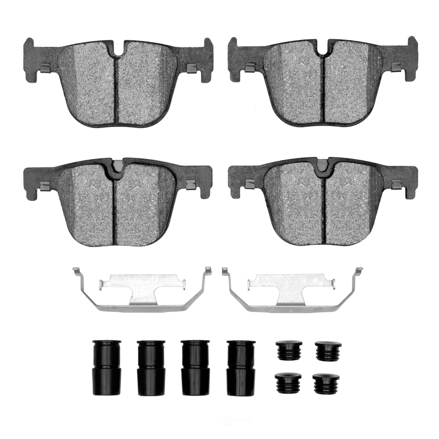 Dynamic Friction Company 1551-1610-01 DFC 5000 Advanced Brake Pads - Low Metallic and Hardware Kit