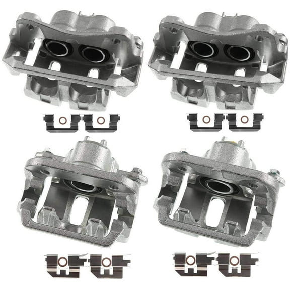 A-Premium Disc Brake Caliper Assembly with Bracket Compatible with Acura TL 2009-2014 V6 3.5L 3.7L Front and Rear 4-PC Set
