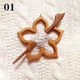 thumbnail image 4 of K-KED Wooden Animal Pattern Brooch Pin Wood Shawl Pin Scarf Pin Women Gift Brooch 1pc-9, 4 of 9