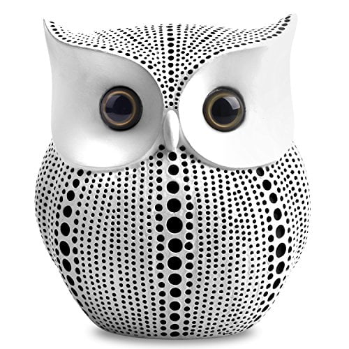Leekung Owl Statue Home Decor,Owl Figurines for Bookshelf Bedroom Living Room Office TV Stand Decorations,Owl décor Animal Sculptures Gift for Birds Lovers 