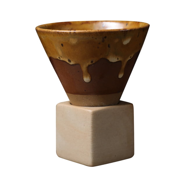 Taza de cerámica japonesa de 200 ml, taza de café, taza de café con leche con base, taza de cerámica