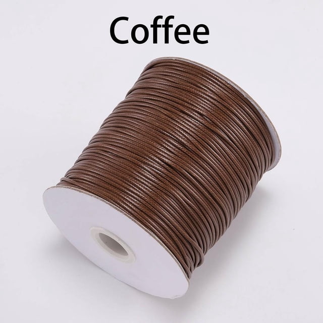 10 m/lote, 26 colores, línea de cuero, cordón encerado, hilo de algodón, correa, collar, cuerda para fabricación de joyería, suministros de pulsera DIY Tan Jianjun unisex