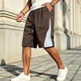 thumbnail image 2 of UAMVSH Big and Tall Men's Athletic Shorts Color Block Basketball Gym Shorts Lightweight Breathable Casual Shorts with Pockets, 2 of 7